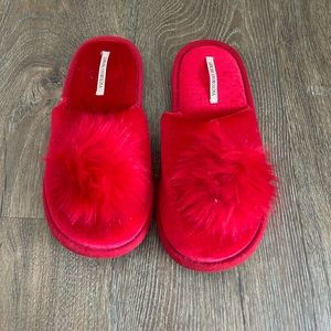 victoria’s secret red slippers